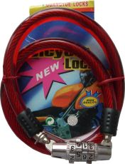 Padlock with code for bicycle 70 cm Ø12 mm /200091/