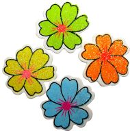 Wooden decorative flowers 3.8 cm - 20 pcs /140922/