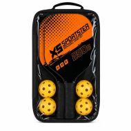 Pickleball set MAXIMA, 2 rackets with 4 indoor balls, orange /20096401/