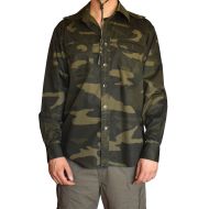 Camouflage cotton shirt ONE POLAR, Green, Size 2XL /PO275603