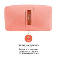 Vipassana yoga cushion MAXIMA, 62 x 30 x 20 cm, Pink /30008502/
