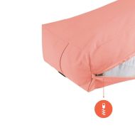 Vipassana yoga cushion MAXIMA, 62 x 30 x 20 cm, Pink /30008502/