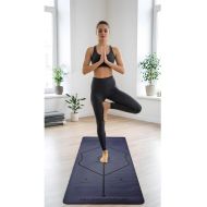 Yoga and fitness mat MAXIMA with excellent grip, 183 x 68 x 0.4 cm, dark blue /30005403/