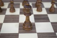Шах, дама и табла 3 в 1 MAXIMA, Фурнир с интарзия, 29 см, Фигури 2.7 - 5.4 см /270769/