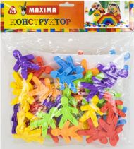 Construction set MAXIMA, 500 g, elements in different colors /270399/