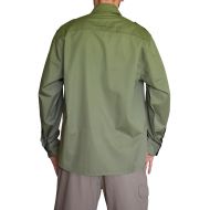 Cotton shirt ONE POLAR, Dark Green, Size L /PO270103
