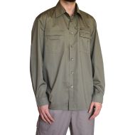 Cotton shirt ONE POLAR, Dark Green, Size L /PO277103