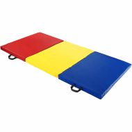 Gymnastics mat MAXIMA, foldable into 3 sections, 180 x 60 x 5 cm, PU leather, EPE filling /300067/