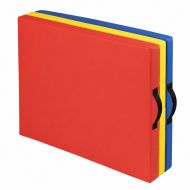 Gymnastics mat MAXIMA, foldable into 3 sections, 180 x 60 x 5 cm, PU leather, EPE filling /300067/