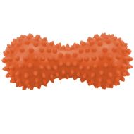 Double massage ball MAXIMA, peanut shape, 15 x 7 cm, Orange /31068201N/