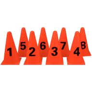 Marking cones MAXIMA, 22 cm, set of 8, numbers 1–8, Orange /30068901/