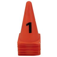 Marking cones MAXIMA, 22 cm, set of 8, numbers 1–8, Orange /30068901/