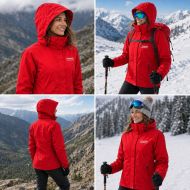 Дамско зимно яке ONE POLAR, Червено, Размер 2XL /PO214505/