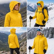 Дамско зимно яке ONE POLAR, Жълто, Размер L /PO214501/
