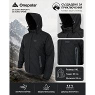 Дамско зимно яке - ветровка ONE POLAR, Черно, Размер 2XL /PO214402/