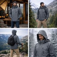Зимно яке ONE POLAR, Сиво, Размер 2XL /PO214203/
