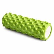 Foam roller for Pilates and yoga MAXIMA, 45 x 12 cm, with massage grooves, Green /30004601N/