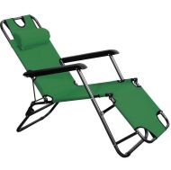 Сгъваем стол, шезлонг, легло 3 в 1 MAXIMA, 178 см, Зелен /60021402/