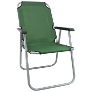 Сгъваем стол MAXIMA, Изработен от стомана и плат Oxford, Зелен /60023201/