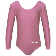 Детско трико с дълъг ръкав MAXIMA, Подходящо за гимнастика, балет и танци, Розово, 5XL /40042029/