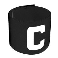 Капитанска лента MAXIMA, Едноцветна, Черна /40053805/