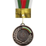 Медал MAXIMA, 6.5 см, За трето място, С трикольорна лента /00015403/