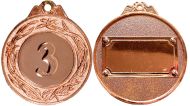 Медал MAXIMA, 4.5 см, За трето място, С трикольорна лента /00017003/