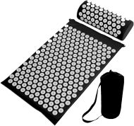 Комплект масажна постелка с възглавница за акупресура MAXIMA, Черен /30001005/