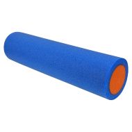Фоумролер за пилатес и йога MAXIMA, 60 х Ф15 см, С гладка повърхност, Син с оранжев /30002803/