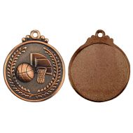 Медал за баскетбол MAXIMA, 5 см, С трикольорна лента, За трето място /00015203/