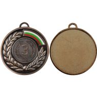 Медал MAXIMA, 6.5 см, За трето място, С трикольорна лента /00015403/