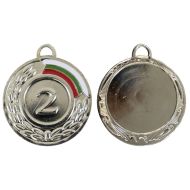 Медал MAXIMA, 5 см, С трикольорна лента, За второ място /00017102/