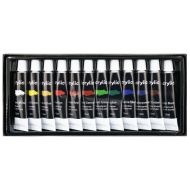 Акрилни бои MAXIMA, 12 цвята, В туби /150412/