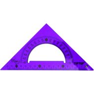 Гъвкав триъгълник с транспортир 17 см TIP TOP /150518/