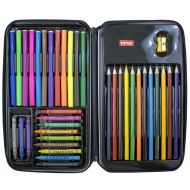 Рисувателен комплект TIP TOP, 37 елемента, В калъф с цип с твърд панел, 29х16х5 см /150611/