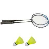 Бадминтон комплект в куфарче MAXIMA, Мрежа, стойки, две ракети и две перца /200359/