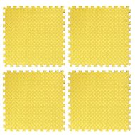 Настилка ЕVA, 61х61х1.3 см, 4 броя в комплект, 4 жълти /30002612/