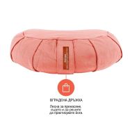 Възглавница за медитация полумесец (полузафу) MAXIMA, 40x26x15 см, Розов /30008202/