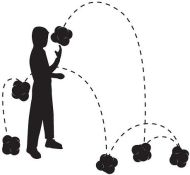 Реакционна хексагонална топка MAXIMA, 22 см /360126/