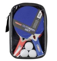 Хилки за тенис на маса TIBHAR Outdoor, Комплект два броя с три топчета /900326/
